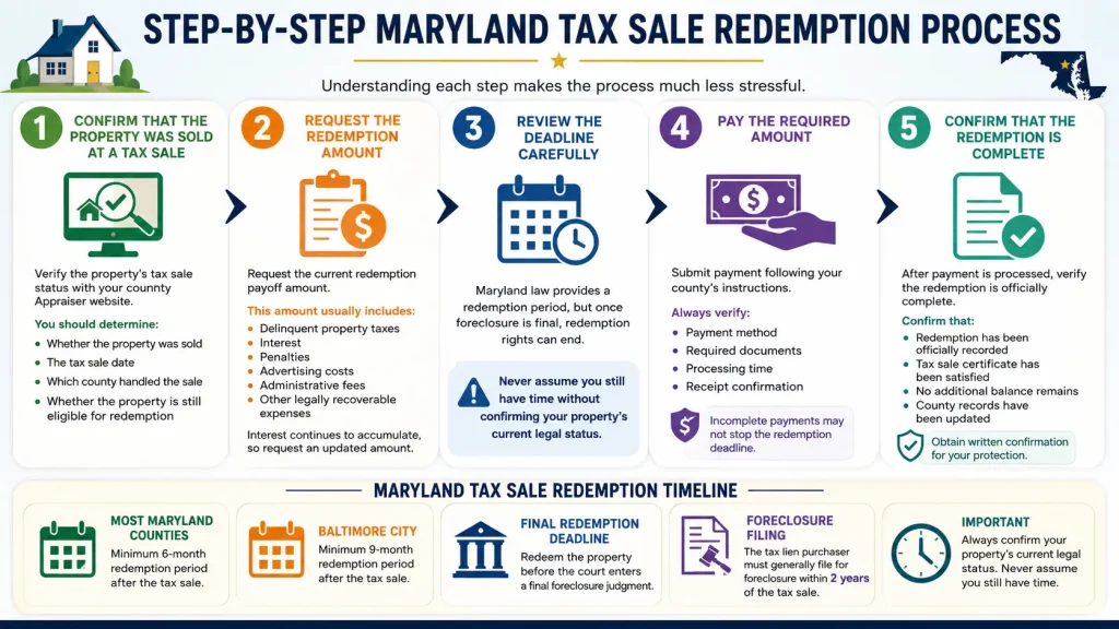 Step-by-step Maryland tax sale process